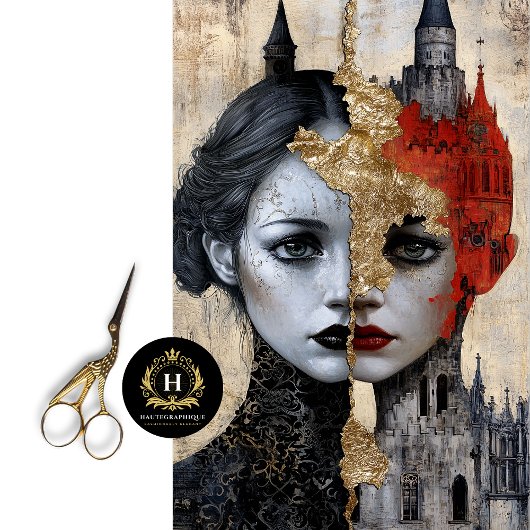 Frankenstein Decoupage Tissue Paper Seidenpapier