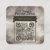 Frankenstein Diaper Raffle Begleitkarte (Rückseite)