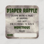 Frankenstein Diaper Raffle Begleitkarte (Vorderseite)