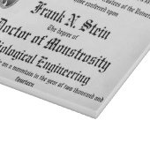 Frankenstein Diplom-Schneidebrett Schneidebrett (Ecke)