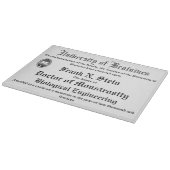 Frankenstein Diplom-Schneidebrett Schneidebrett (Ecke)