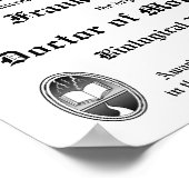 Frankenstein Diploma poster (Ecke)