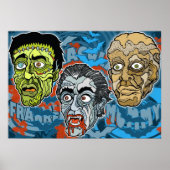 Frankenstein Dracula The Mummy Poster (Vorne)