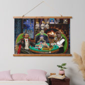 FRANKENSTEIN & DRACULAS MONSTER POKER WANDTEPPICH MIT HOLZRAHMEN (Schlafzimmer)