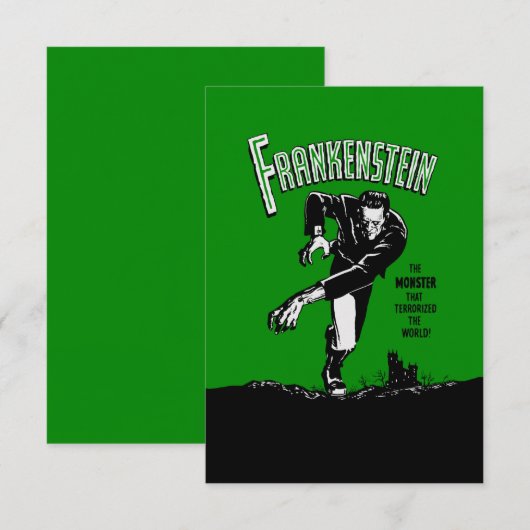Frankenstein - Einladungen / UAWG (Vorne/Hinten)
