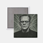 Frankenstein Electricity Art Magnet (Vorderseite/Rückseite)