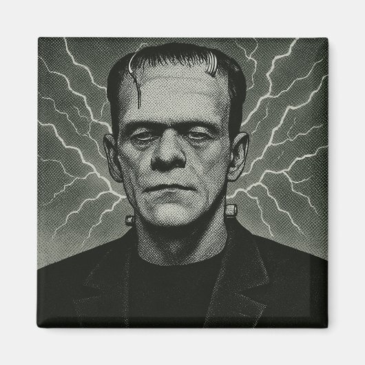 Frankenstein Electricity Art Magnet (Vorne)