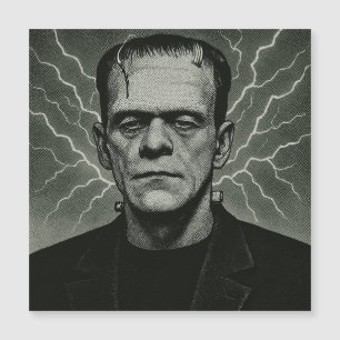 Frankenstein Electricity Art Magnetkarte