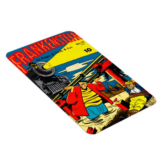 Frankenstein-Fun-Comic-Magnet aus den 1940ern Magnet (Rechte Seite)