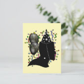 Frankenstein Geburtstag Postkarte (Stehend Vorderseite)