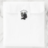Frankenstein Geburtstag Runder Aufkleber (Tasche)