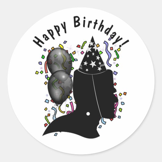 Frankenstein Geburtstag Runder Aufkleber (Vorderseite)