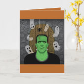 Frankenstein & Ghosts Karte (Gelbe Blume)