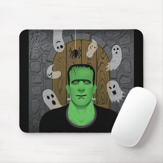Frankenstein & Ghosts Mousepad (Mit Mouse)
