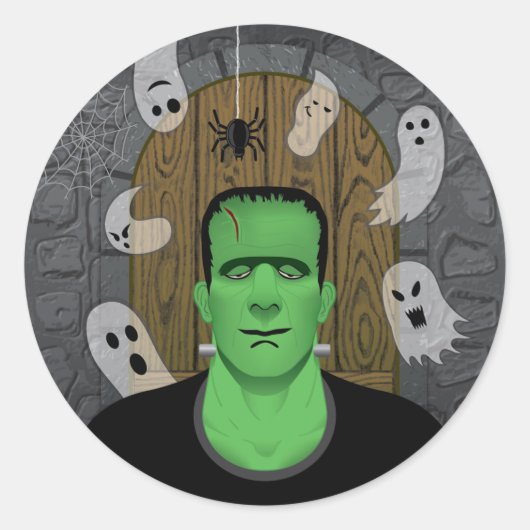 Frankenstein & Ghosts Sticker (Vorderseite)