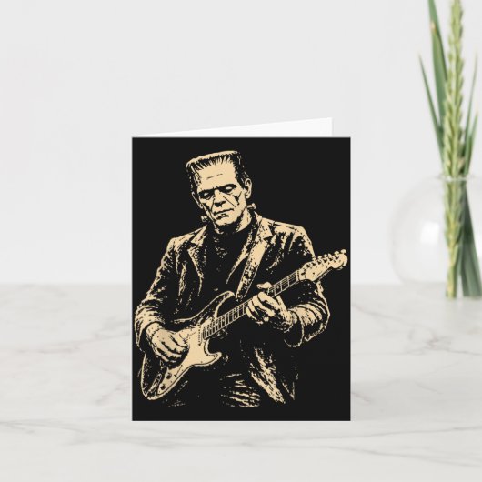 Frankenstein Gitarre Karte (Vorderseite)