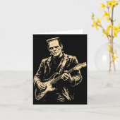 Frankenstein Gitarre Karte (Gelbe Blume)