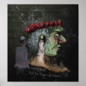 Frankenstein Good and Evil Quote Illustration Poster (Vorne)