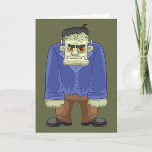 Frankenstein Greeting Card Karte (Vorderseite)