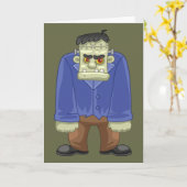 Frankenstein Greeting Card Karte (Gelbe Blume)