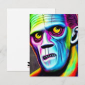 Frankenstein Greeting Card Mitteilungskarte (Vorne/Hinten)
