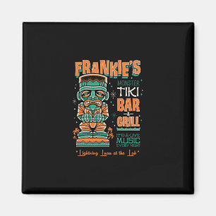 Frankenstein Gruseliger Süßer Tiki-Lounge-Urlauubs Magnet