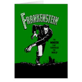 Frankenstein - Grußkarte / Halloween (Vorne)