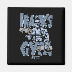 Frankenstein Gym Funny Bodybuilding Fitness Workou Magnet