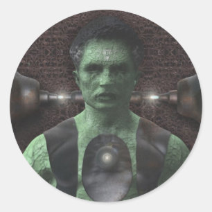 Frankenstein - Halloween-Aufkleber Runder Aufkleber