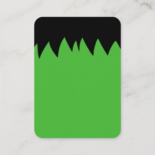 Frankenstein Halloween Baby Showbuchanfrage Begleitkarte (Rückseite)