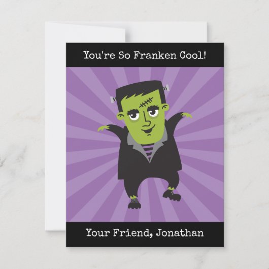Frankenstein Halloween Card (Vorderseite)