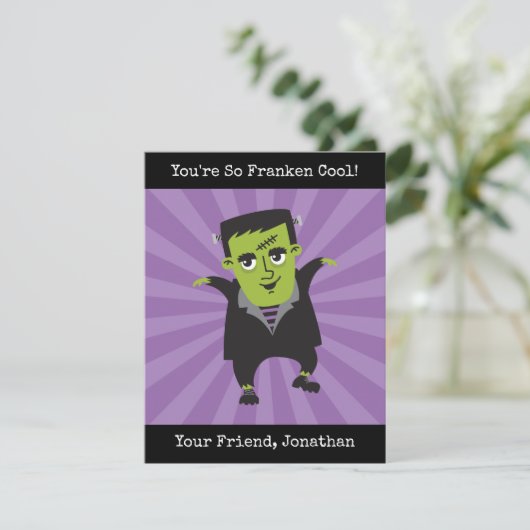 Frankenstein Halloween Card (Stehend Vorderseite)