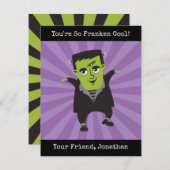 Frankenstein Halloween Card (Vorne/Hinten)