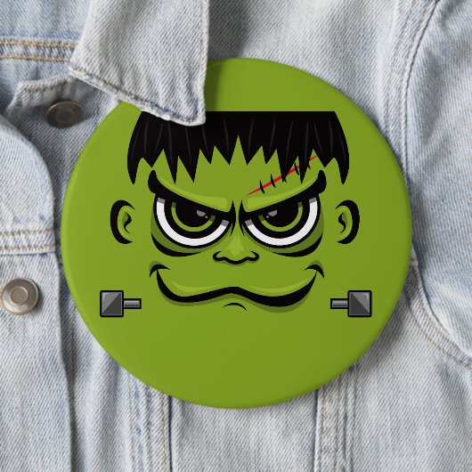 Frankenstein Halloween Face Button (Beispiel)