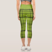Frankenstein Halloween Face Capri Leggings (Rückseite)