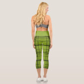 Frankenstein Halloween Face Capri Leggings (Rückseite)