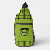 Frankenstein Halloween Face Crossbody Bag (Vorderseite)