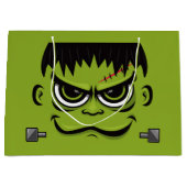 Frankenstein Halloween Face Große Geschenktüte (Vorderseite)