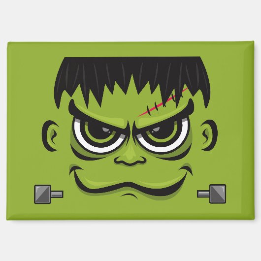 Frankenstein Halloween Face Magnet (Vorderseite)