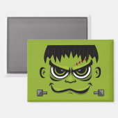 Frankenstein Halloween Face Magnet (Vorderseite/Rückseite)
