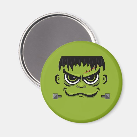Frankenstein Halloween Face Magnet (Vorderseite/Rückseite)