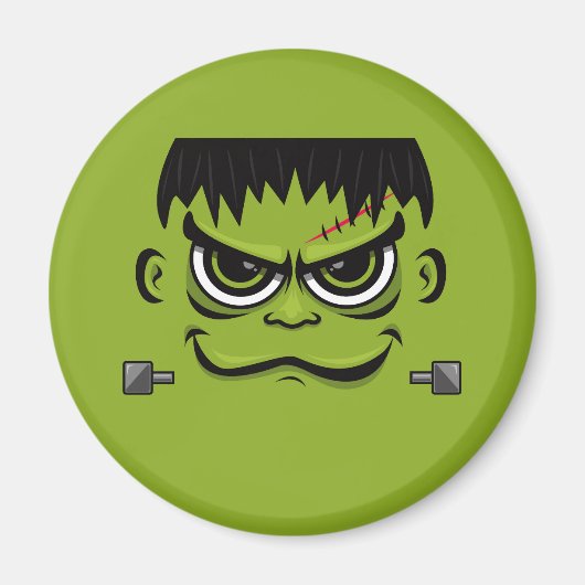 Frankenstein Halloween Face Magnet (Vorne)
