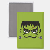 Frankenstein Halloween Face Magnet (Vorderseite/Rückseite)