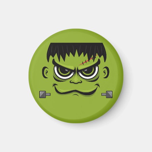 Frankenstein Halloween Face Magnet (Vorne)