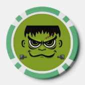 Frankenstein Halloween Face Pokerchips (Rückseite)