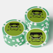 Frankenstein Halloween Face Pokerchips (Stapel)