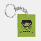 Frankenstein Halloween Face Schlüsselanhänger (Vorderseite links)
