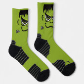 Frankenstein Halloween Face Socken (Rechts)