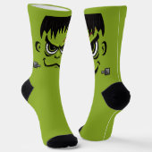 Frankenstein Halloween Face Socken (Gewinkelt)