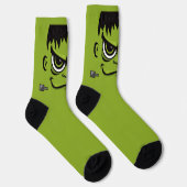Frankenstein Halloween Face Socken (Rechts)
